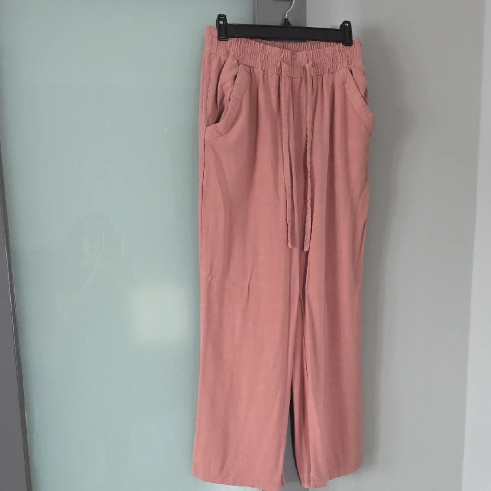 NWOT Sienns Sky Size M Linen Blend Pants - Picture 1 of 3